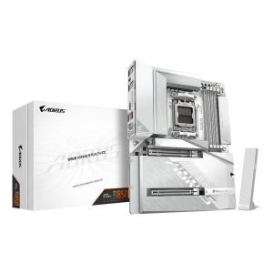 Gigabyte b850 aorus stealth ice scheda madre – cpu amd ryzen serie 9000, vrm digitale a 14+2+2 fasi, fino a 8200 mhz ddr5 (oc),