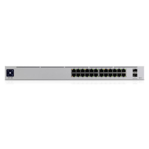 Ubiquiti unifi pro 24-port poe gestito l2/l3 gigabit ethernet (10/100/1000) supporto power over ethernet (poe) 1u argento