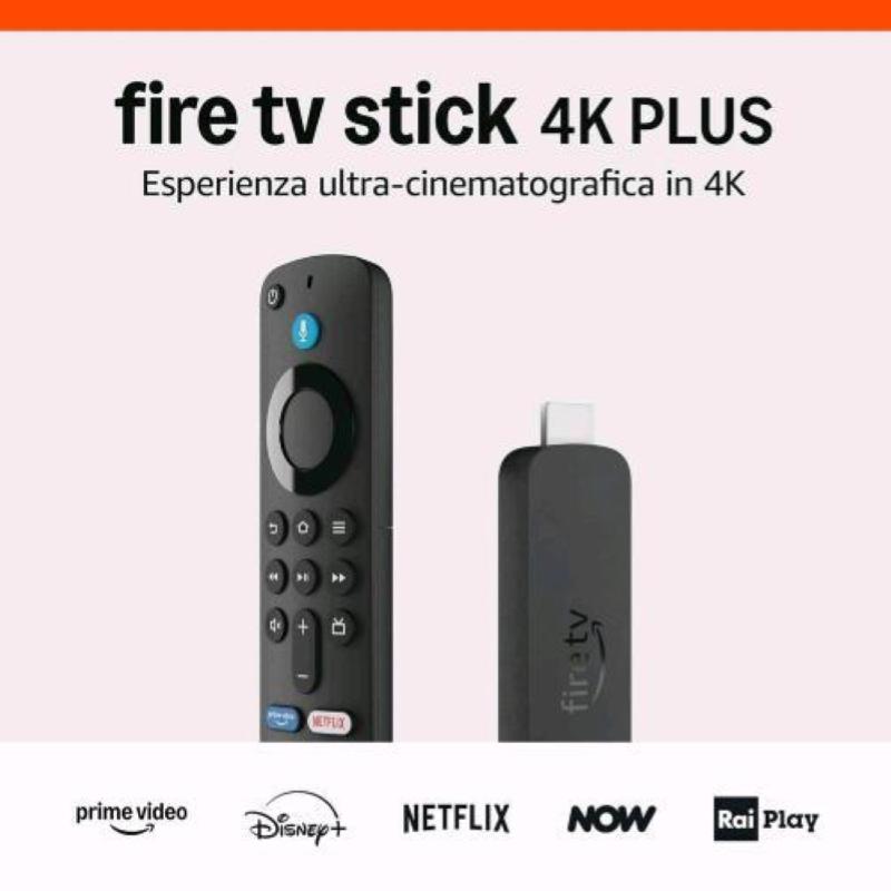 Amazfit amazon fire tv stick 4k plus 3 gen dispositivo per lo streaming wi-fi 6 dolby vision/atmos hdr10+ nero