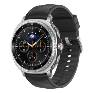 Samsung galaxy watch 8 classic 3,3 cm (1.3) amoled 46 mm digitale 438 x 438 pixel touch screen argento wi-fi gps (satellitare)