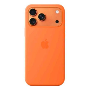 Apple iphone 17 pro max custodia in silicone magsafe orange