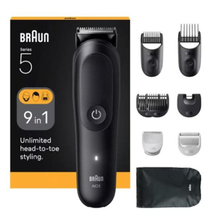 Braun aio5540 tagliacapelli nero 14 ioni di litio