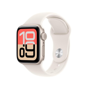Apple watch se 3 gps + cellular 40mm starlight aluminium case with starlight sport band – s/m