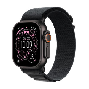 Apple watch ultra 3 gps + cellular 49mm black titanium case with black alpine loop – small