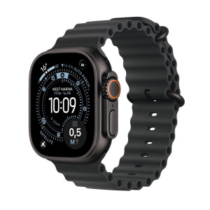 Apple watch ultra 3 gps + cellular 49mm black titanium case with black ocean band