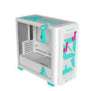 Asus a23 hatsune miku edition case mini tower no-power vetro temperato minitx/matx