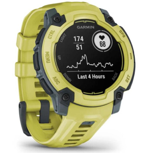 Garmin instinct e twilight/electric lime 45mm smartwatch 22mm wechselarmband