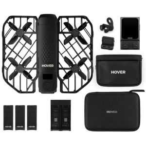 Hoverair kamera-drohne x1 pro ultimatives fahrrad-set schwarz