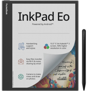 Pocketbook inkpad eo – mist grey 300 dpi 64gb