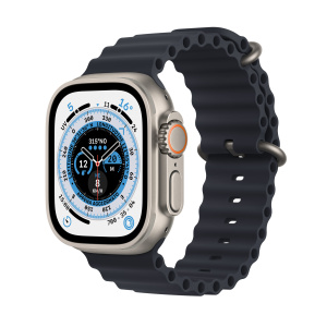 Orologio Ultra GPS + Cellular, cassa in titanio da 49 mm con fibbia Ocean – Mezzanotte – Ricondizionato – Condizioni eccellenti