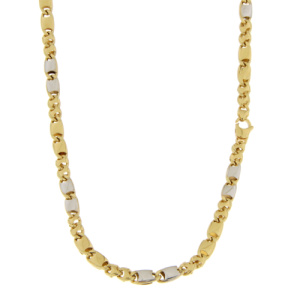 Collana Uomo Oro Bianco Giallo GL102225