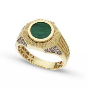 Anello Uomo Oro Bianco Giallo GL102292