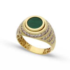 Anello Uomo Oro Bianco Giallo GL102294