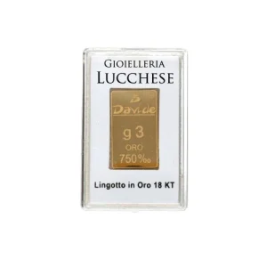 Lingotto 3 Grammi Oro 750 18KT