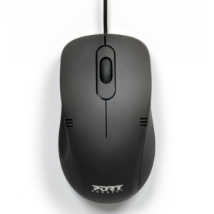 Port Designs 900400-PRO Mouse ottico USB Type-A 1000 DPI ambidestro – nuovo