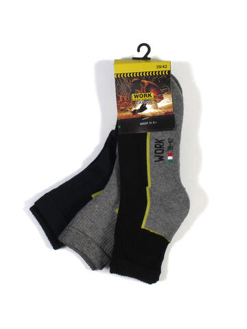 CALZINI DA LAVORO UOMO PLANET SOCKS WORK QUARTER (3 PAIA)