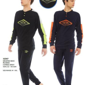 Pigiama uomo a manica lunga in jersey di cotone Umbro 10397