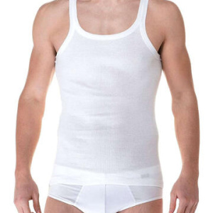 Canottiera uomo spalla stretta in cotone a costine Gicipi 110/SA