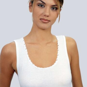 CANOTTA DONNA IN COTONE MAKO DONNA LEABLE 1406 Tg.3/6