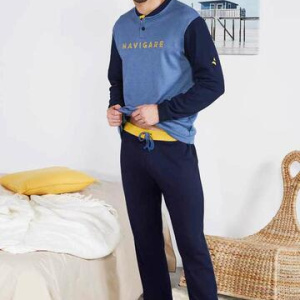 Pigiama uomo in jersey di cotone caldo Navigare 141350