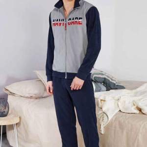 Pigiama tuta uomo con zip in pile Navigare 141375