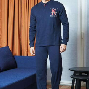 Pigiama uomo in jersey di cotone caldo Navigare 141506