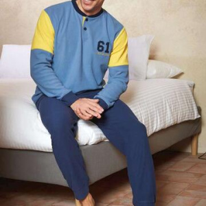 Pigiama uomo in pile leggero Navigare 141543