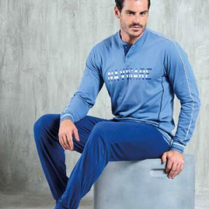 Pigiama uomo in jersey di cotone manica lunga Navigare 141801