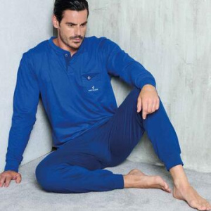 Pigiama uomo in jersey di cotone manica lunga Navigare 141813