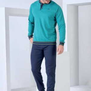 Pigiama uomo in jersey di cotone caldo Navigare 141944