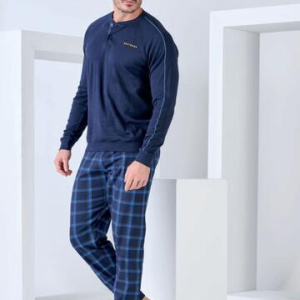 Pigiama uomo in jersey di cotone caldo Navigare 141945