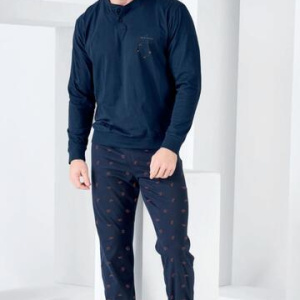 Pigiama uomo in jersey di cotone caldo Navigare 141955