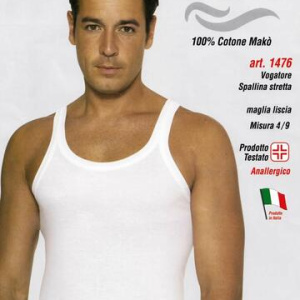 Canottiera uomo in cotone spalla stretta Leable 1476