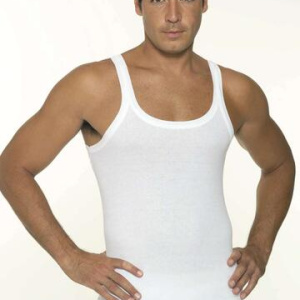 Canottiera uomo in cotone a costine Leable 1480