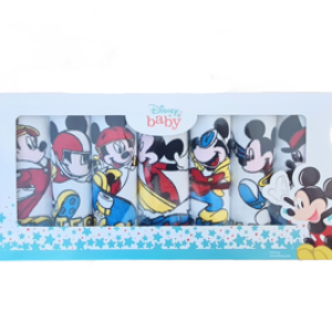 Set 7 bavaglini in spugna plastificata  stampa topolino WD9630 Disney baby