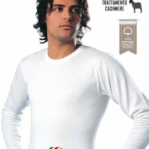 Maglia uomo a manica lunga in cotone felpato Leable 202 Tg.8
