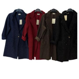 CAPPOTTO LUNGO DONNA STRASS FLORA 22095