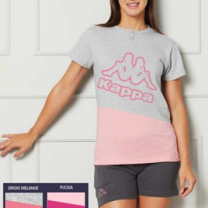 Pigiama donna corto in jersey di cotone Kappa KWS25531