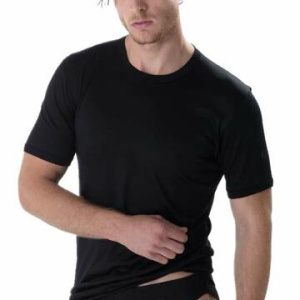 Maglia intima uomo girocollo filo di scozia Gicipi 261 Nero tg 3-7