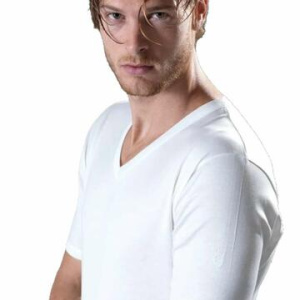 Maglia intima uomo scollo a v filo di scozia Gicipi 261 Bianco tg 8