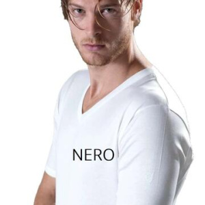 Maglia intima uomo scollo a v filo di scozia Gicipi 261 Nero tg 8