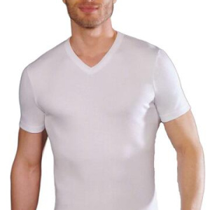 T-shirt uomo scavo a V in caldo cotone Liabel 2828-53