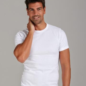 Maglia uomo a manica corta in lana e cotone Infinity art. 300MM