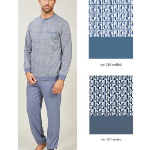 Pigiama uomo in jersey di cotone con polsini Bip Bip 3747