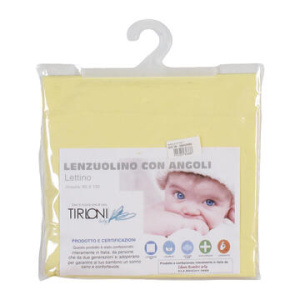 LENZUOLINO CON ANGOLI PER LETTINO NEONATO PRIMI PASSI 60×120