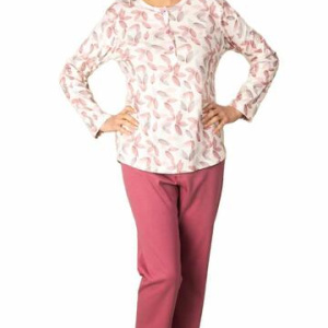 Pigiama donna in jersey di cotone caldo Silvia 42606