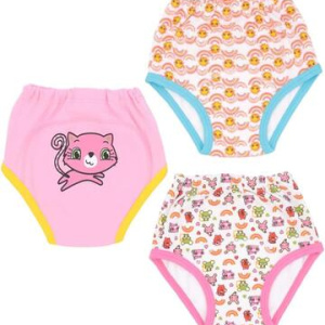 Mutandina da bambina assorbente impermeabile apprendimento tripack in cotone Ellepi 5001