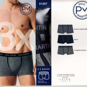 Boxer uomo in cotone elasticizzato Paul Martin 51287  3 CAPI