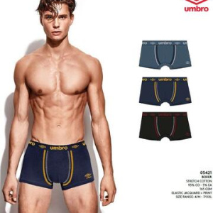 Boxer uomo in cotone elasticizzato Umbro UIB5421