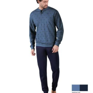 Pigiama uomo in jersey di cotone caldo Paul Martin 54430